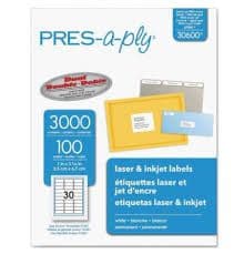 Etiquetas p/printer (1X2-5/8) 3000L