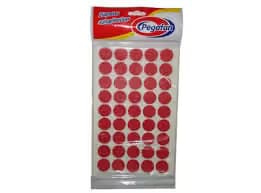 Etiquetas redonda 3/4´´ 500/1 fluo roja (19MM)
