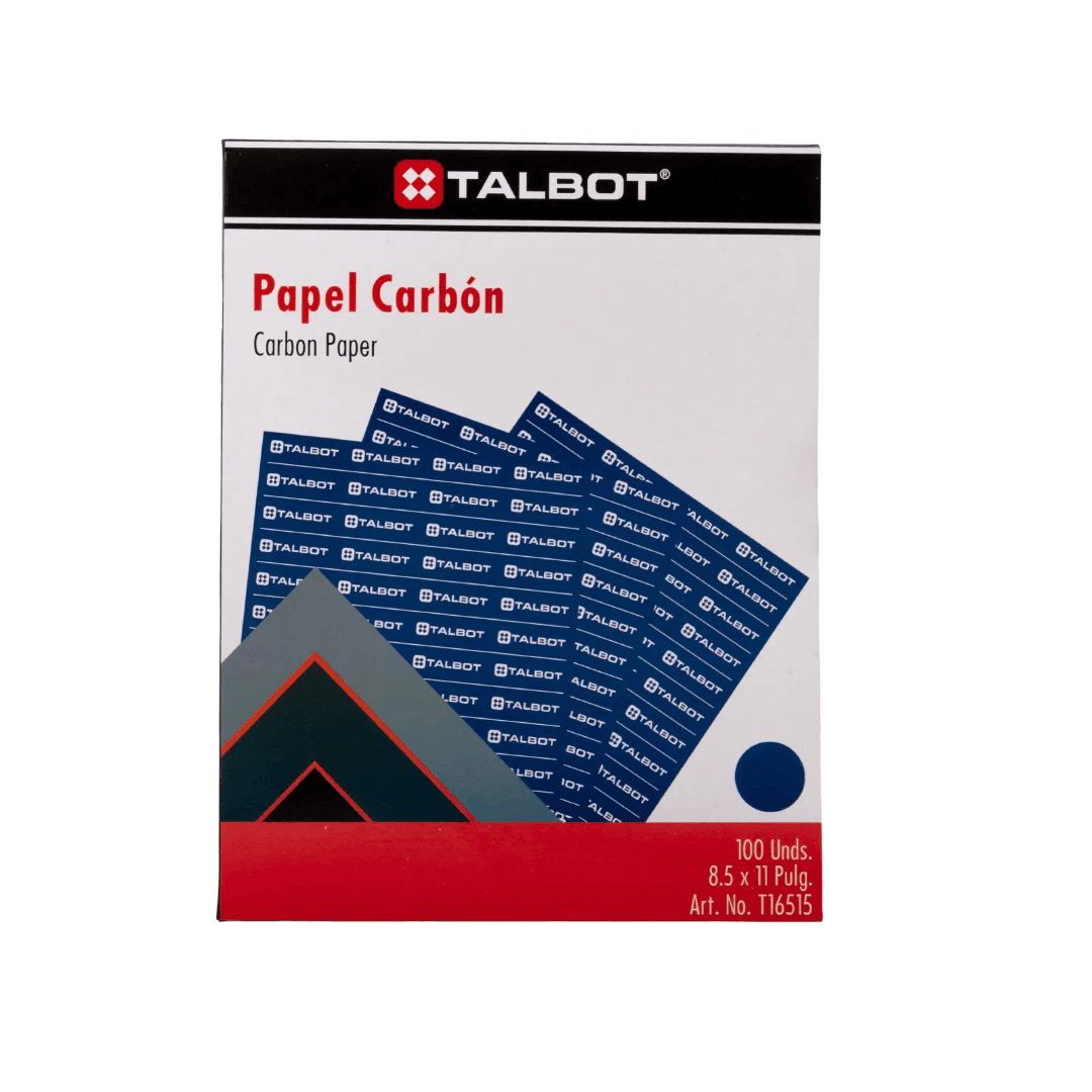 Papel carbon azul, cja X100 hojas talbot
