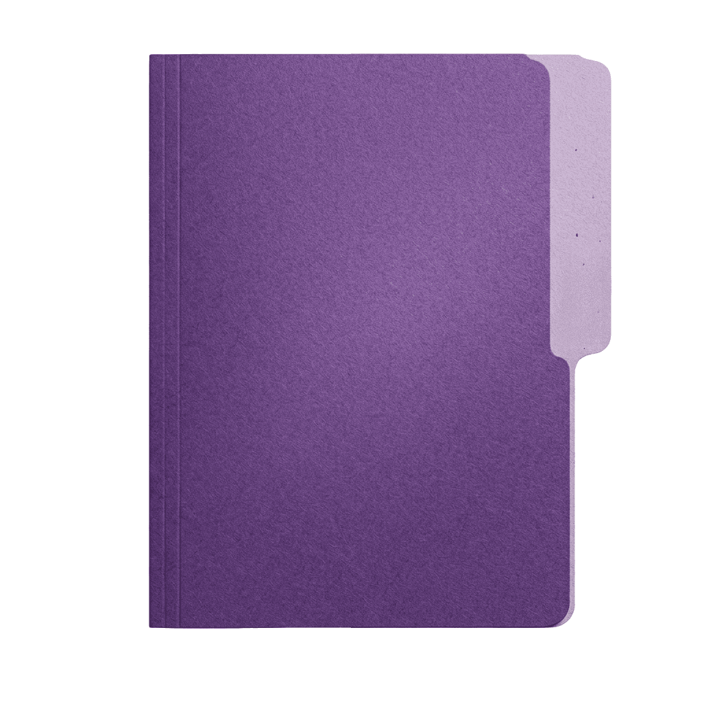 Folders manila (8.5X11) morado ampo
