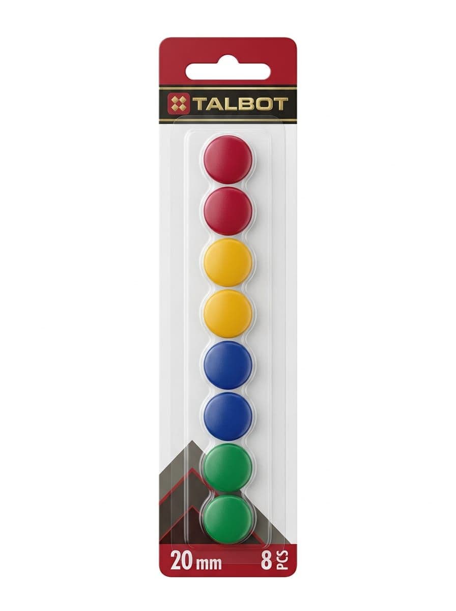 Botones magnéticos para pizarra 20MM 8PCS talbot