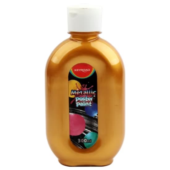 Tempera metalico 300 ml dorado keyroad