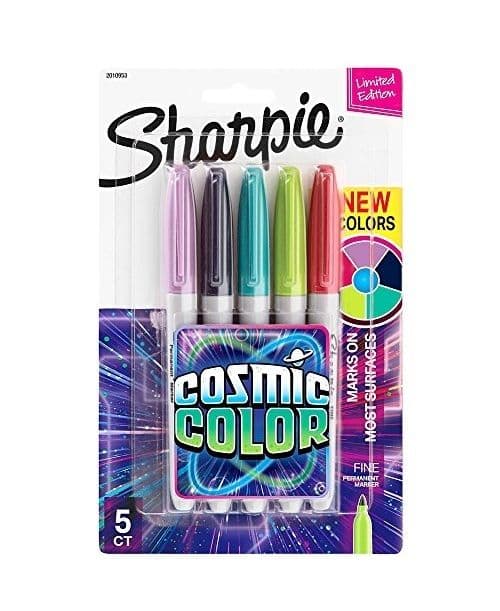 Juego de felpas permanente sharpie fina cosmic 5/1