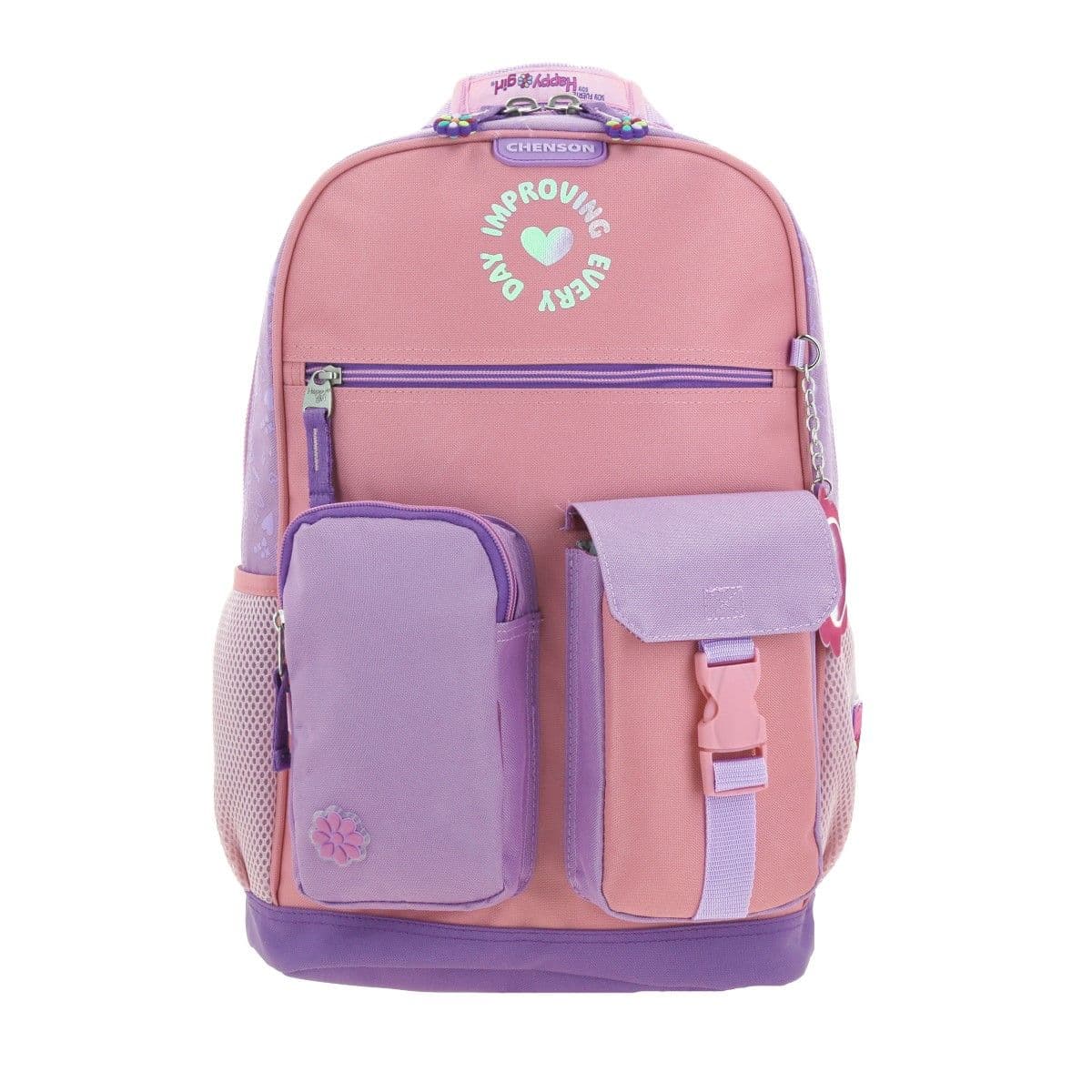 Mochila grande morado happy girl gradient xxiv