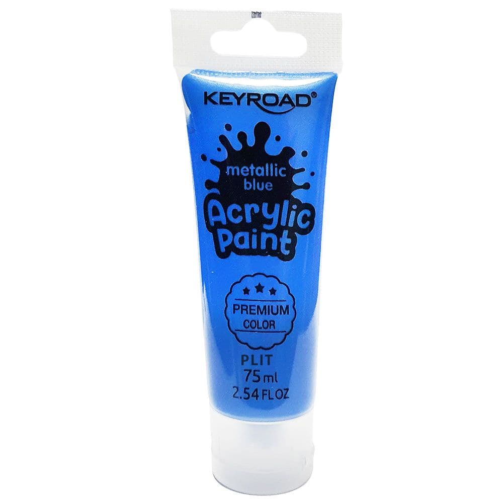 Pintura acrilica 75ML azul metalica keyroad