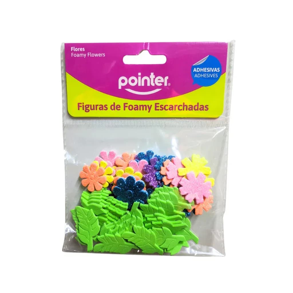 Foamy mini flores/hojas escarch color surt pointer