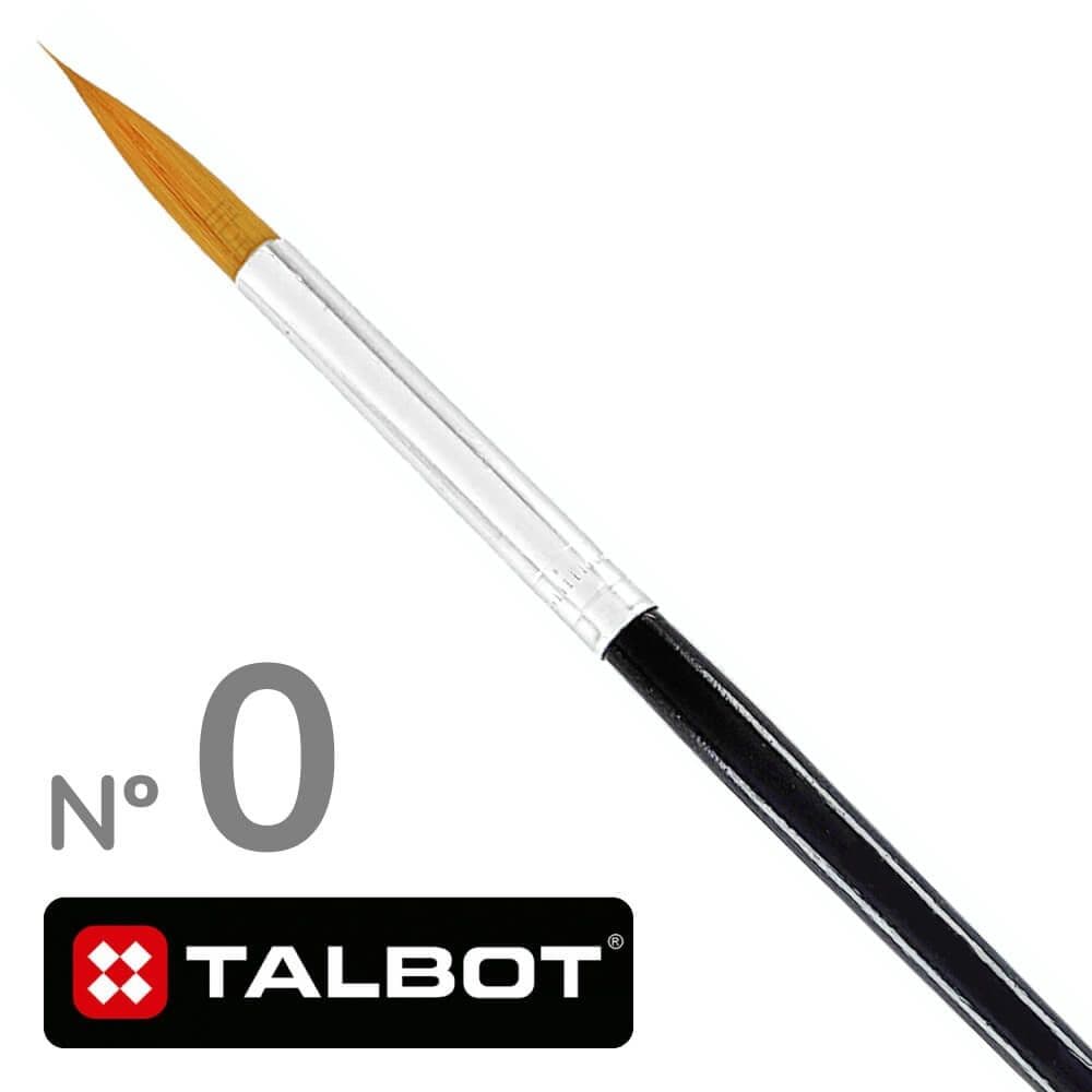 Pincel nylon red. #0 talbot