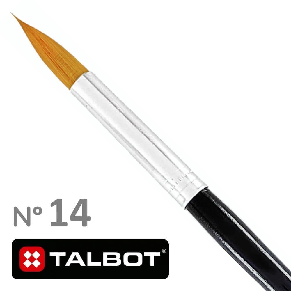 Pincel nylon red. #14 talbot
