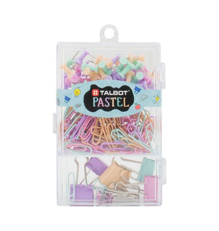 Clips diversos + chinchetas - caja rectangular 148/1 talbot