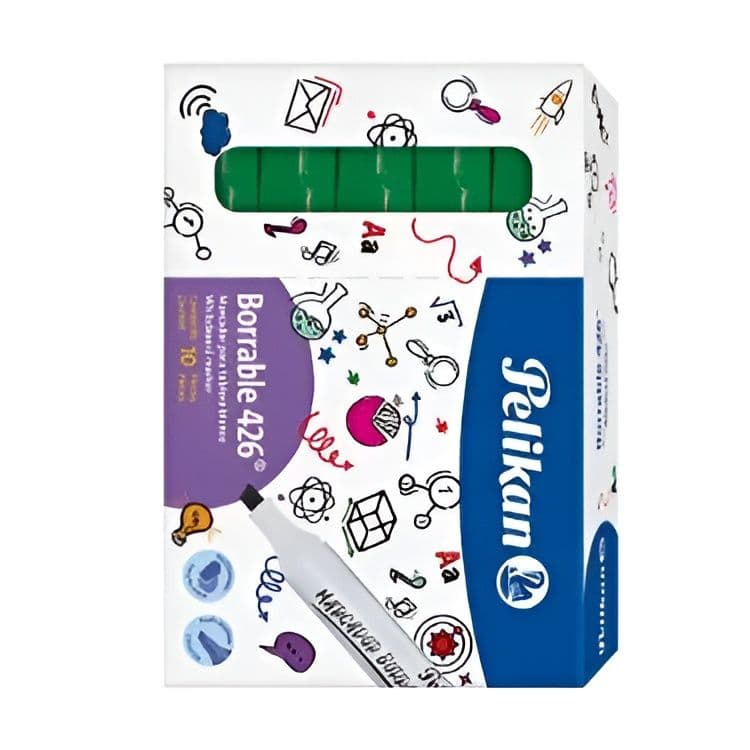 Marcador borrable pelikan 426 verde 10/1