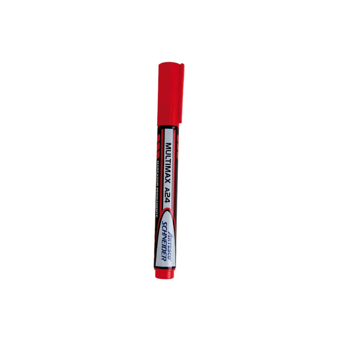 Marcador permanente multimax A24 rojo