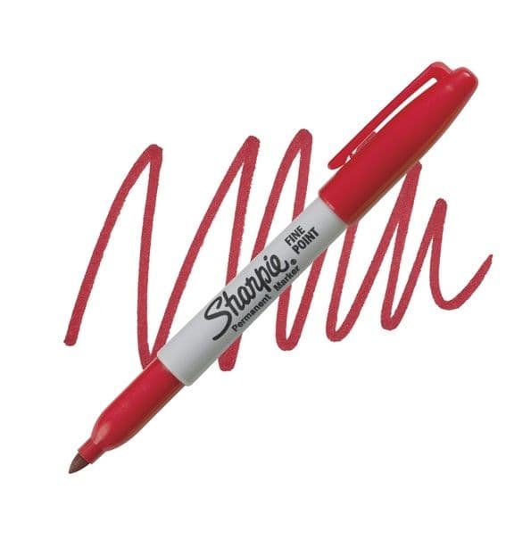 Felpas permanente sharpie fina roja