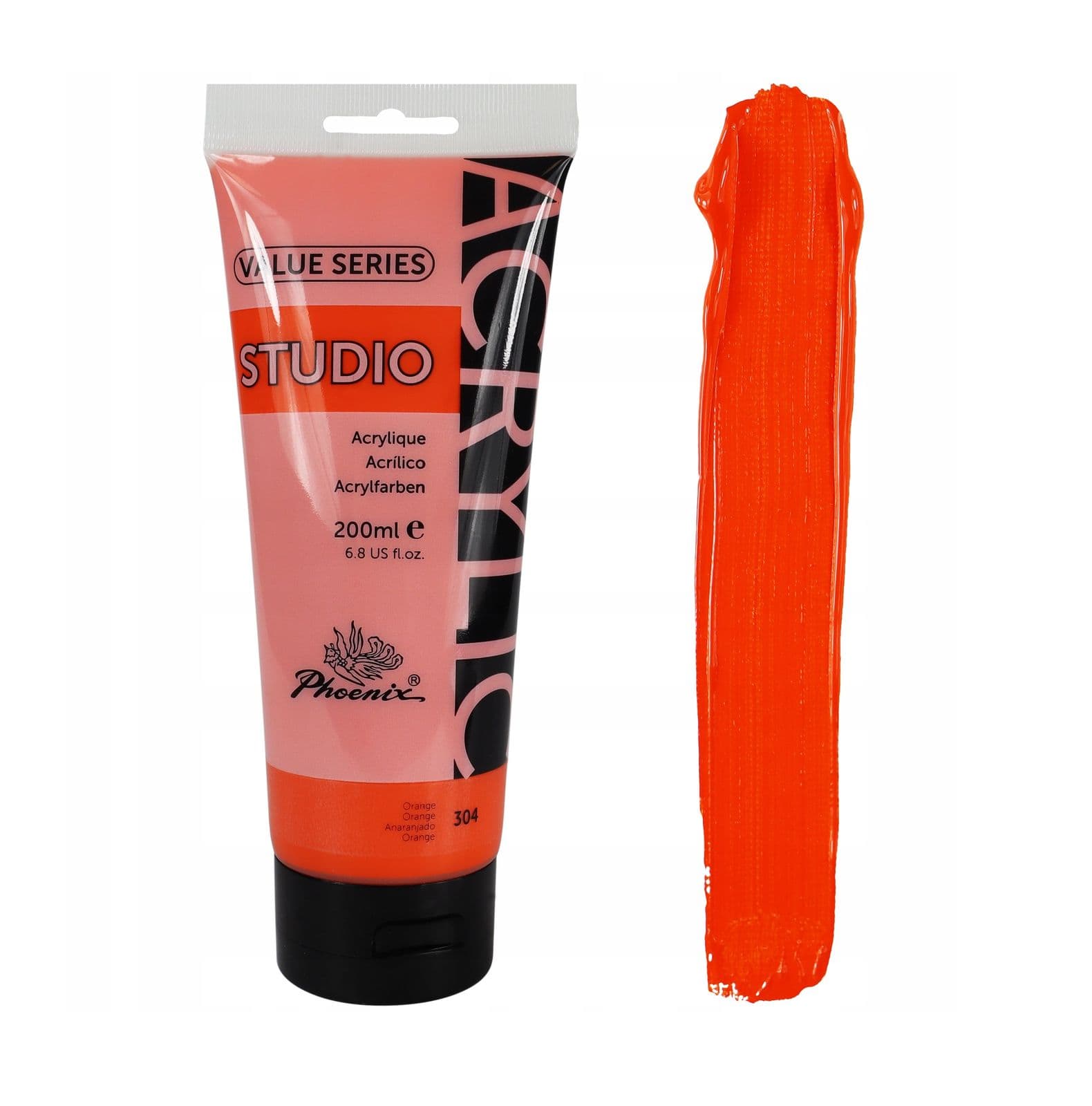 Acrilica studio ( 75 ml ) naranja 304