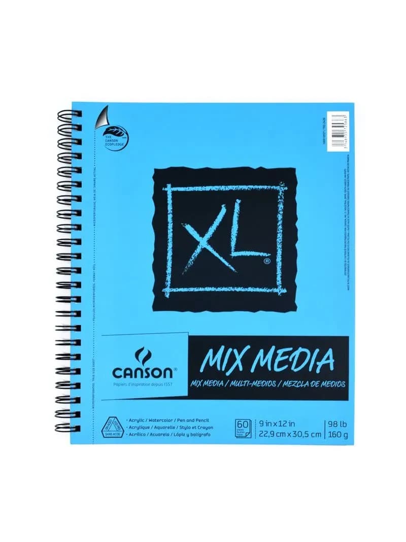 Libretas de dibujo xl mix media 9X12