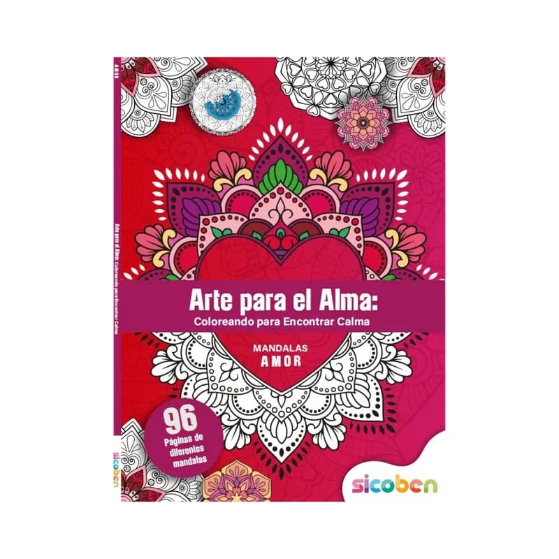Libro p/colorear mandalas arte para el alma sicoben