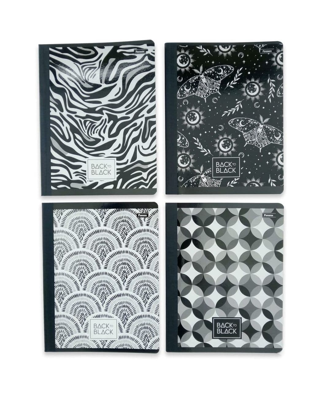 Cuardeno cosido 200 pag aps back to black