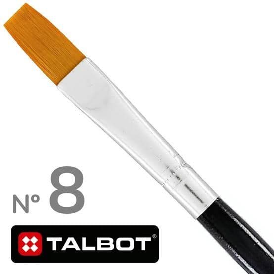 Pincel nylon pla. #8 talbot