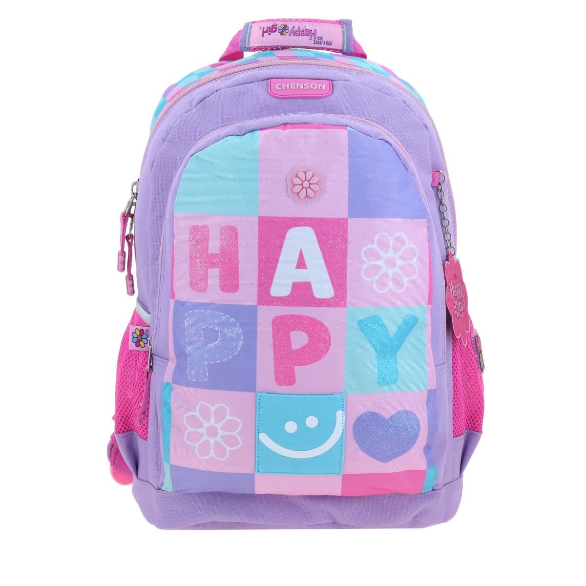 Mochila chenson grande happy lila