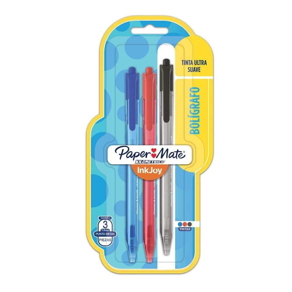 Boligrafos inkjoy 100 rt 3/1 surtido clasico