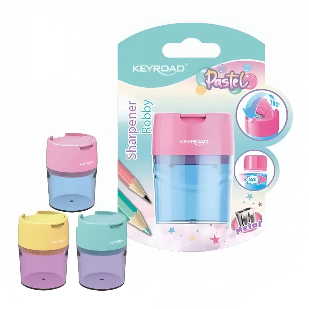 Sacapuntas d/metal con deposito robby 2H keyroad