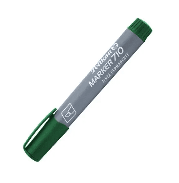 Marcador permanente classic recargable 710 verde