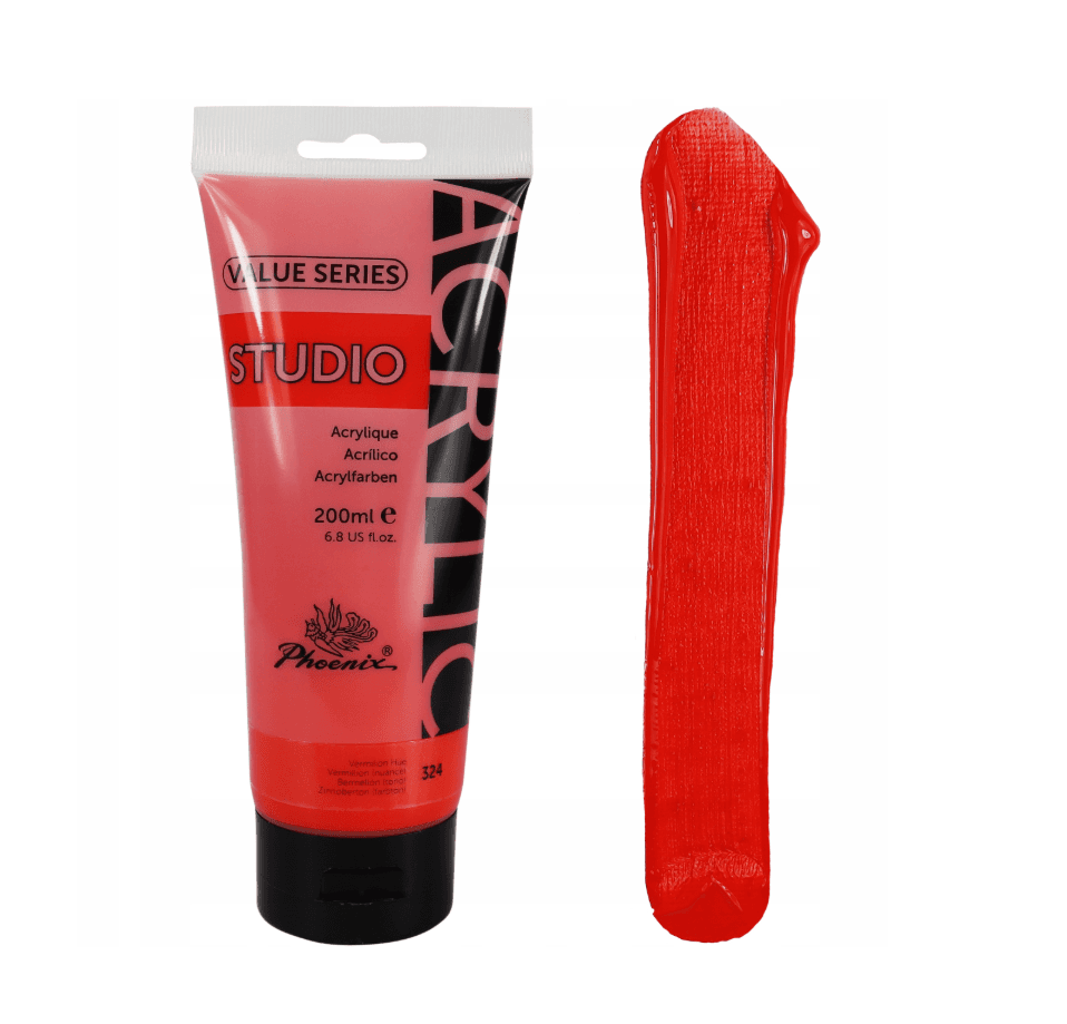 Acrilica studio soft body ( 75 ml ) rojo vermilion 324
