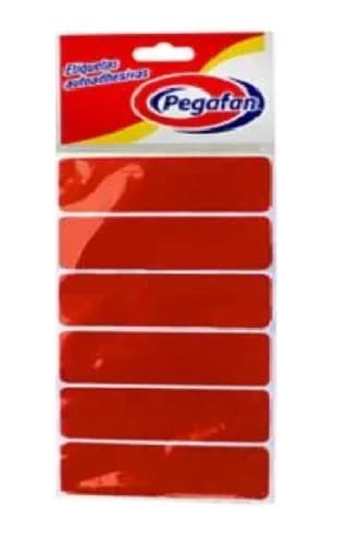 Etiquetas (1X3) rojo 100/1 (23.5X76MM)