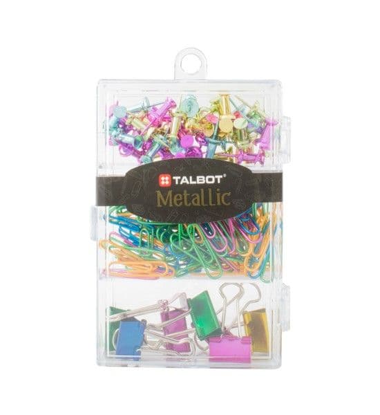 Clips diversos + chinchetas - caja metalico 148/1 talbot