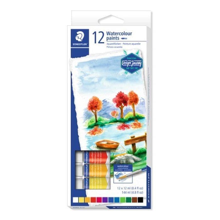Juego acuarela tubo 12ML 12/1