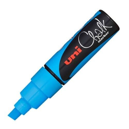 Marcador p/pizarra chalk azul claro (8MM)