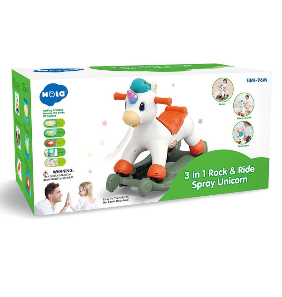 Unicornio correpasillo 3 en 1 hola