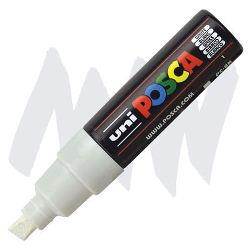 Marcador posca punta ancha blanco