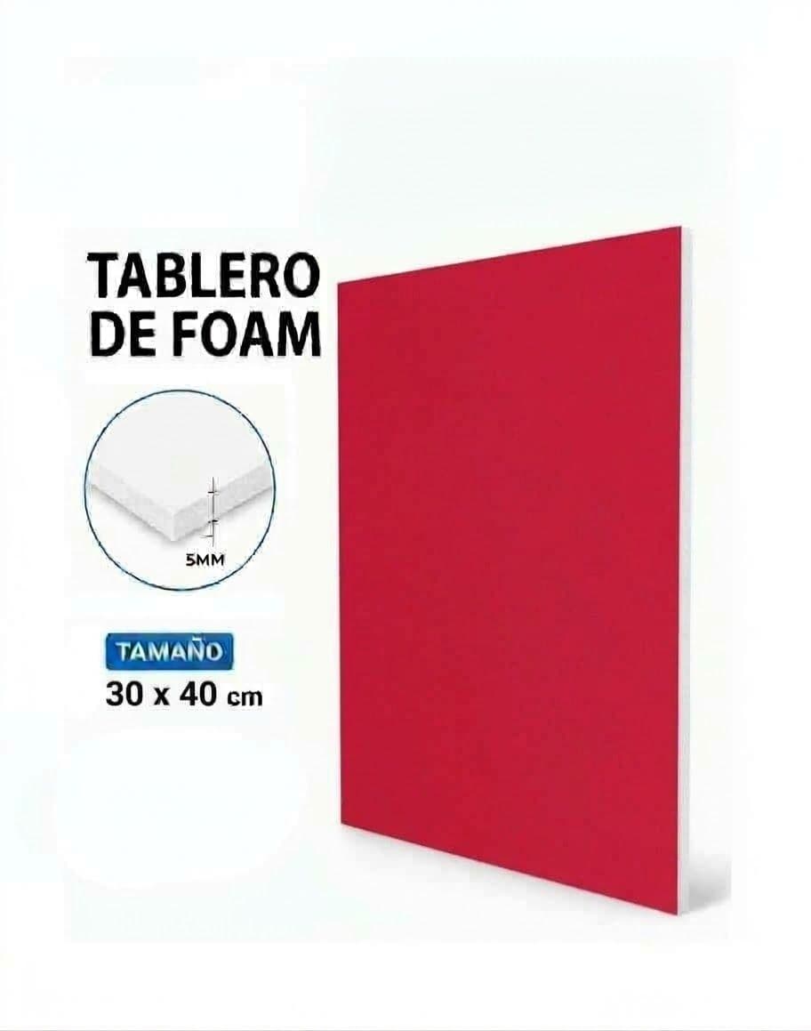 Carton foam board 5MM (30X40) rojo