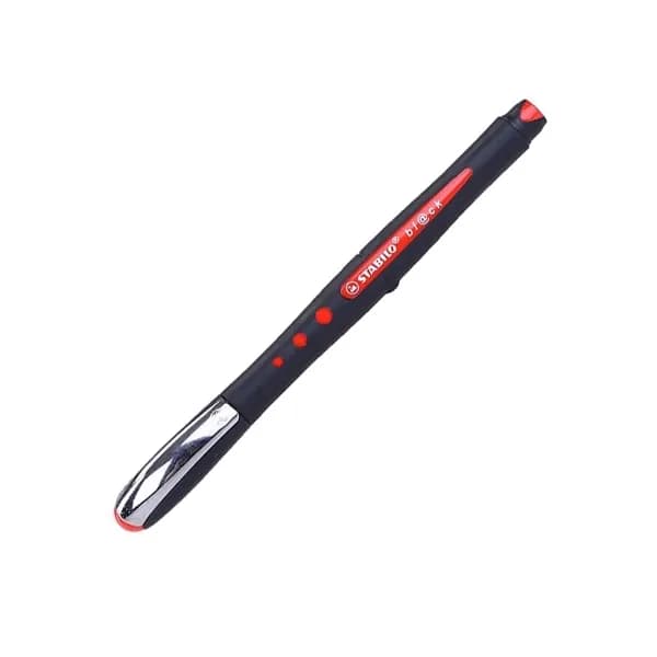 Black fine rojo stabilo