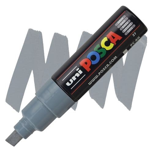 Marcadores posca pta. ancha gris