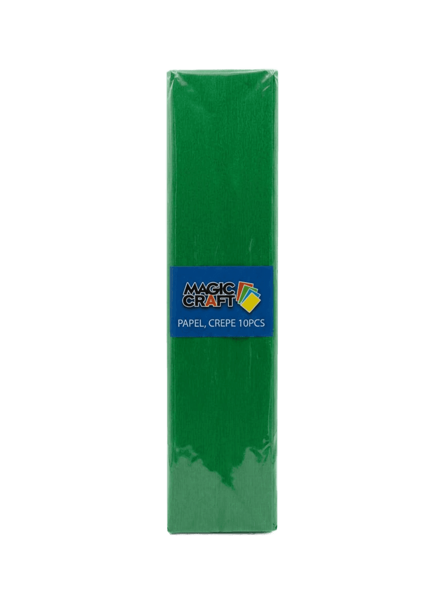 Papel crepe verde hoja 10/1