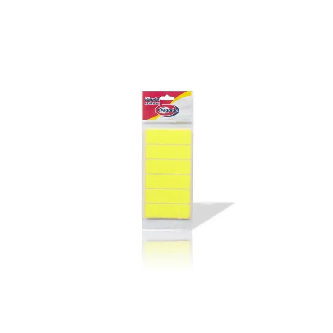 Etiquetas (1X3) fluo amarillo 100/1 (23.5X76MM)