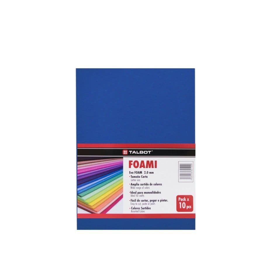 Foami azul marino talbot 10/1