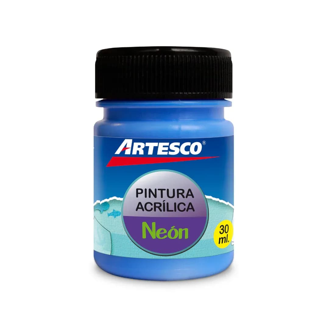 Pintura acrilica mate neon 30ML azul