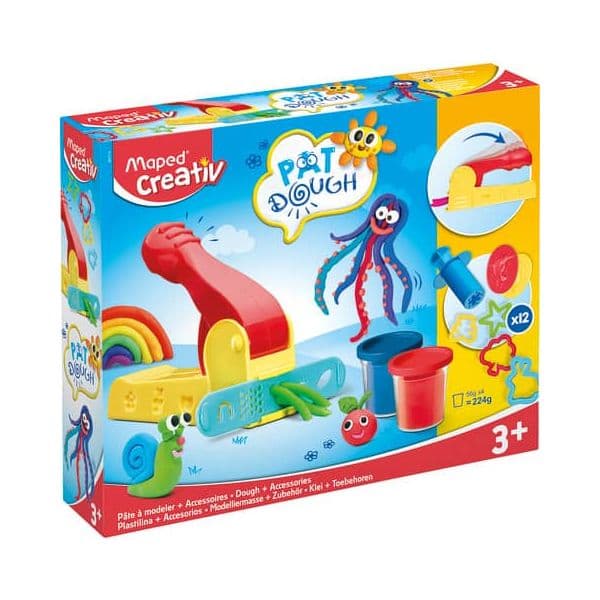 Juegos creativos pat DOUGHT-4 botes +12 acc