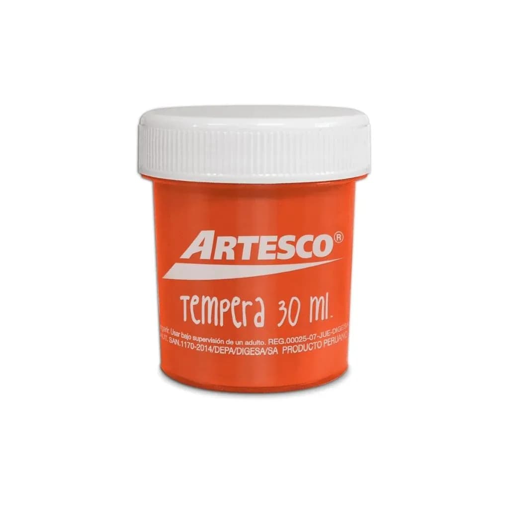 Tempera 30ML naranja