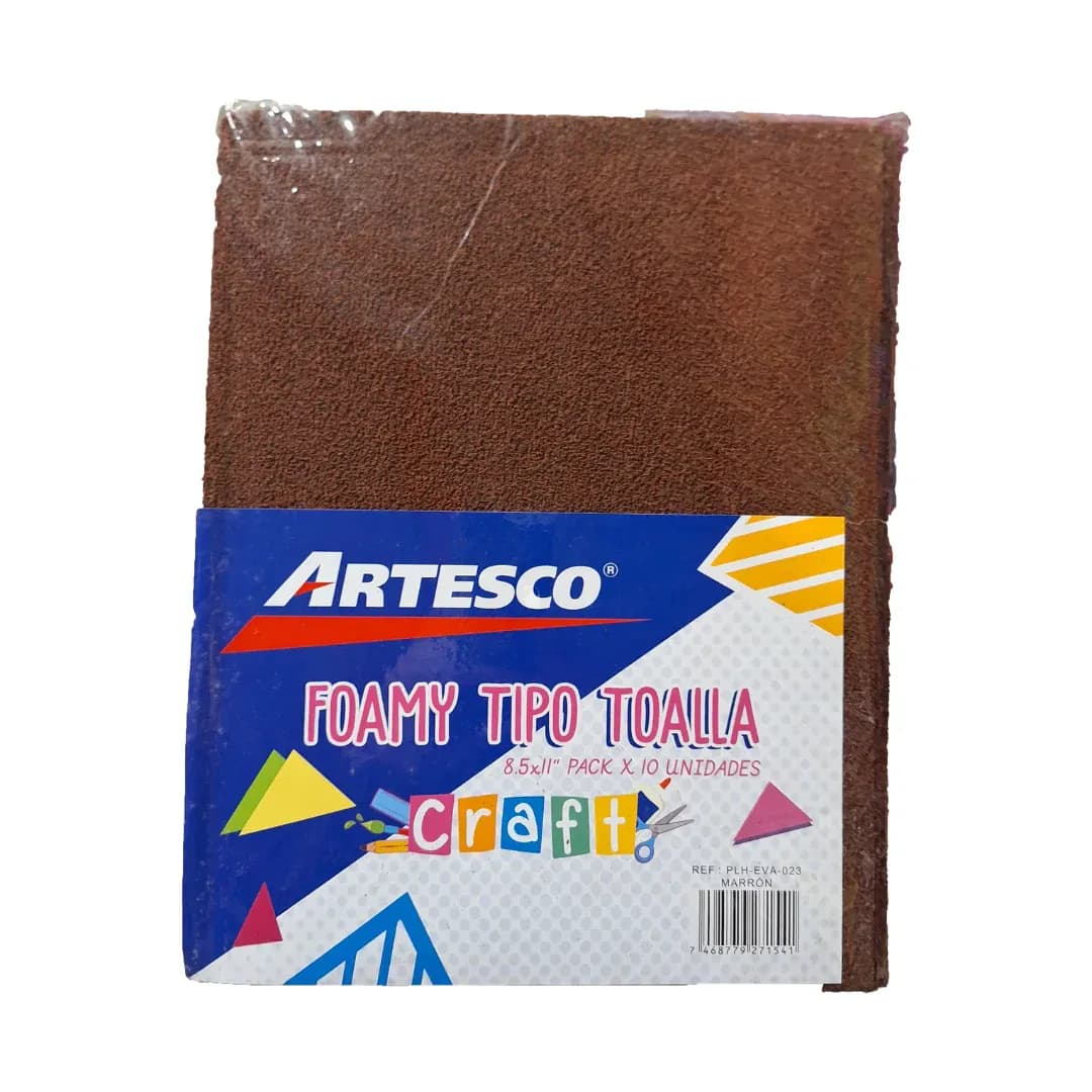 Foamy artesco t/toalla (8.5X11) marron