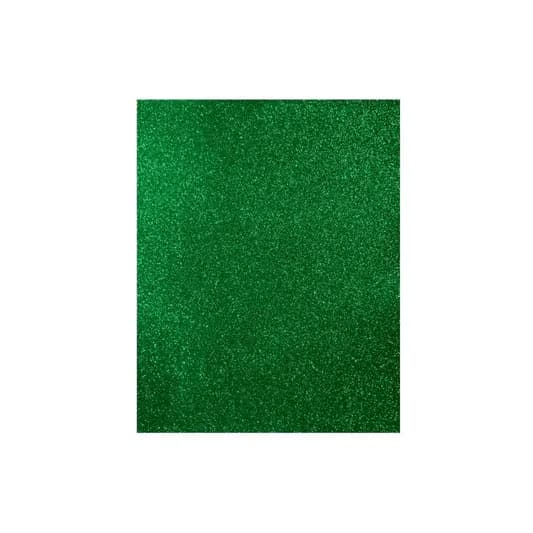 Foamy artesco glitter eva (8.5X11) verde oscuro