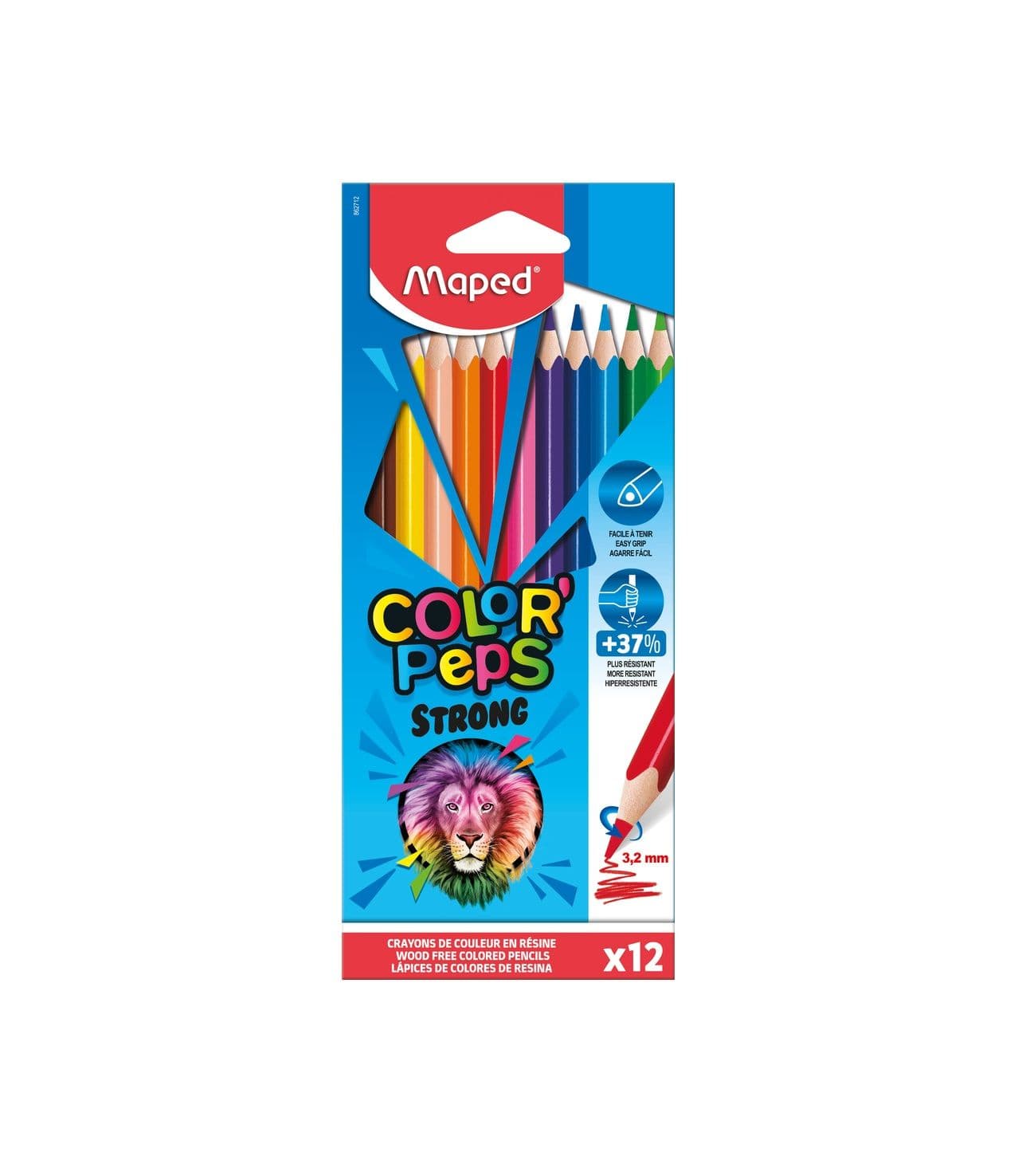 Juego lapices colores strong 12/1