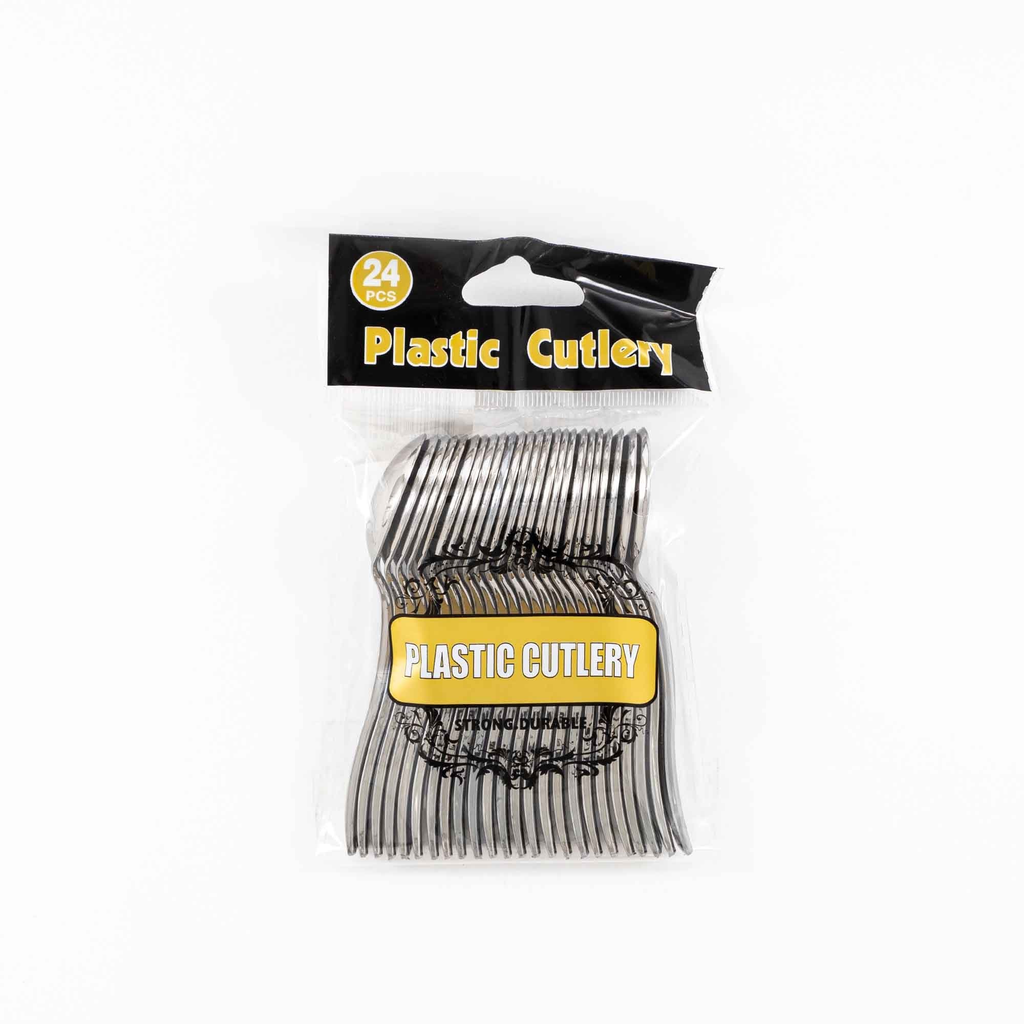 Cucharas metal plata 24/1