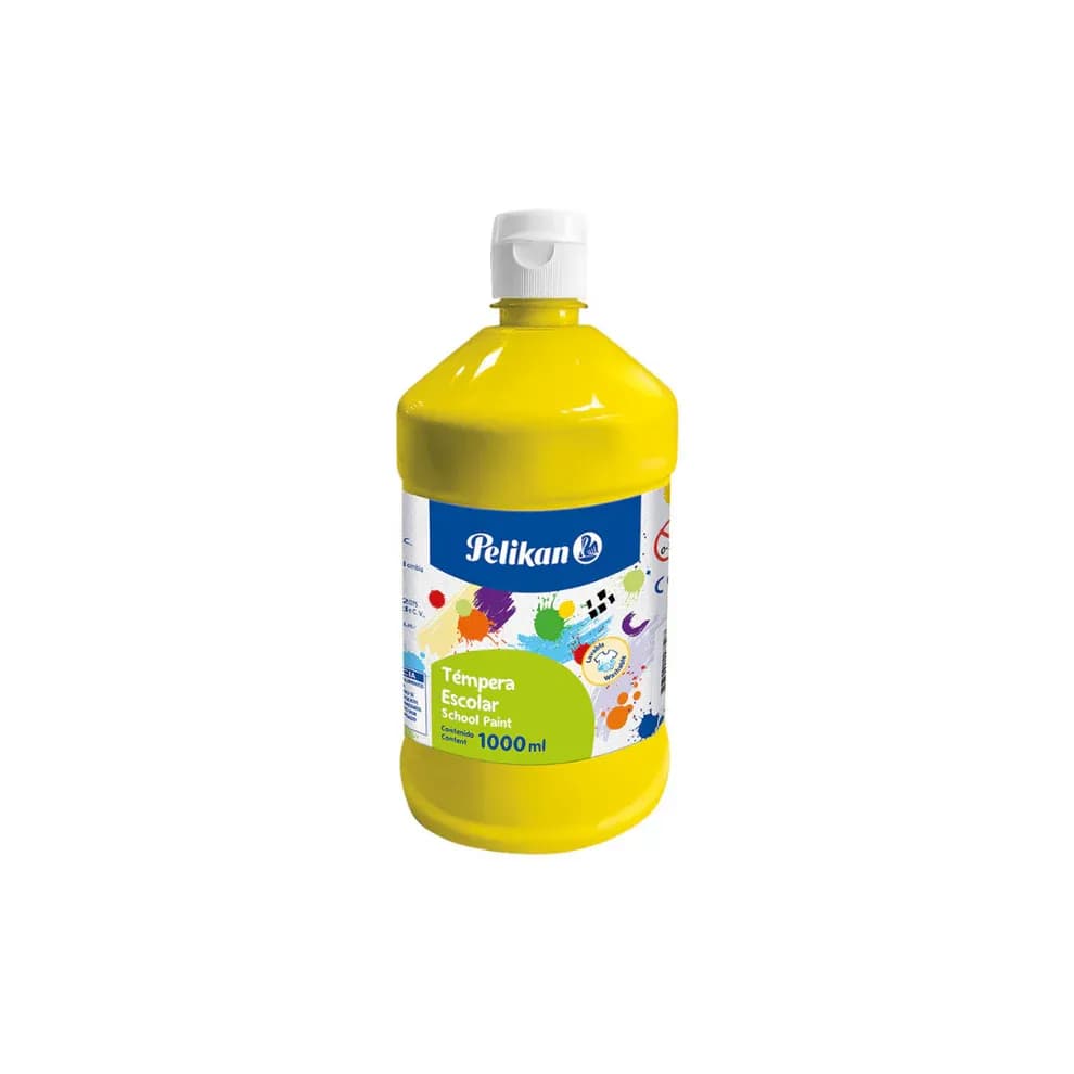 Tempera en botella amarrillo 1000 ml