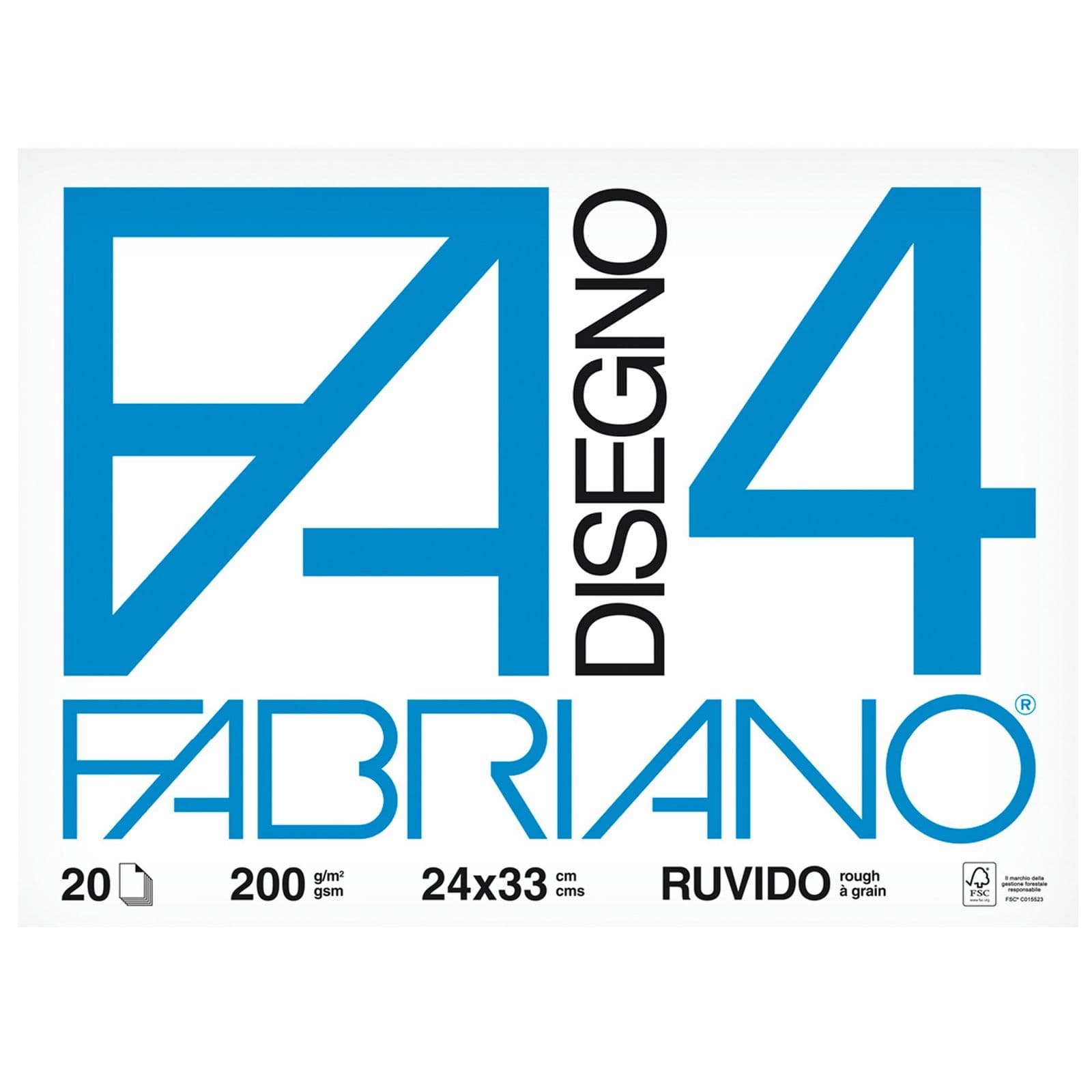Libretas papel fabriano (24X33CM) bca 20H 200G (ruvido)