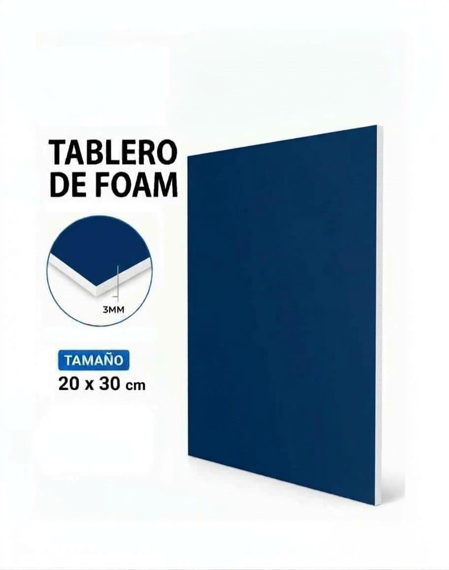 Carton foam board 5MM (20X30) azul oscuro