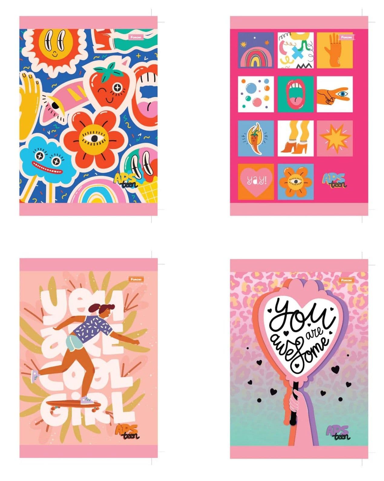 Cuaderno cosido 200 pag aps teen