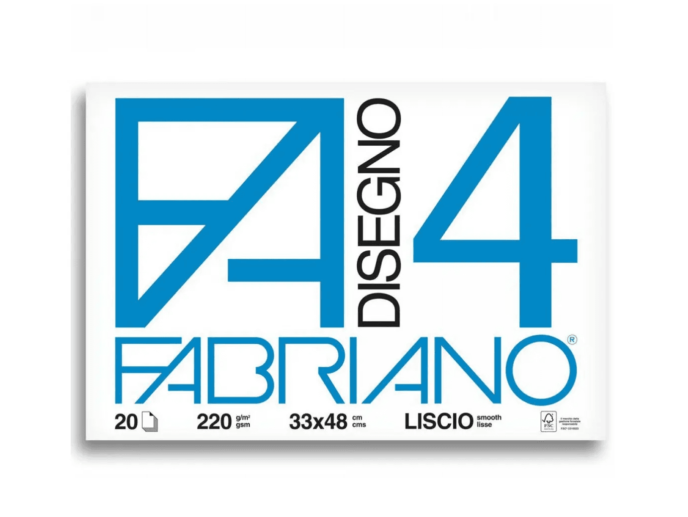Libreta papel fabriano (33X48CM) bca 20 h 2208 (liscio)